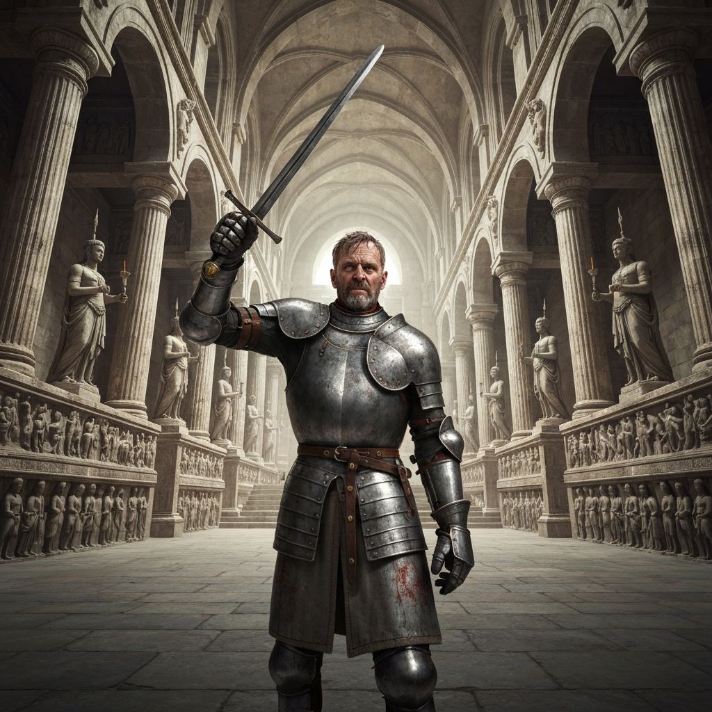 Illustration representing the Knight of the Sword degree